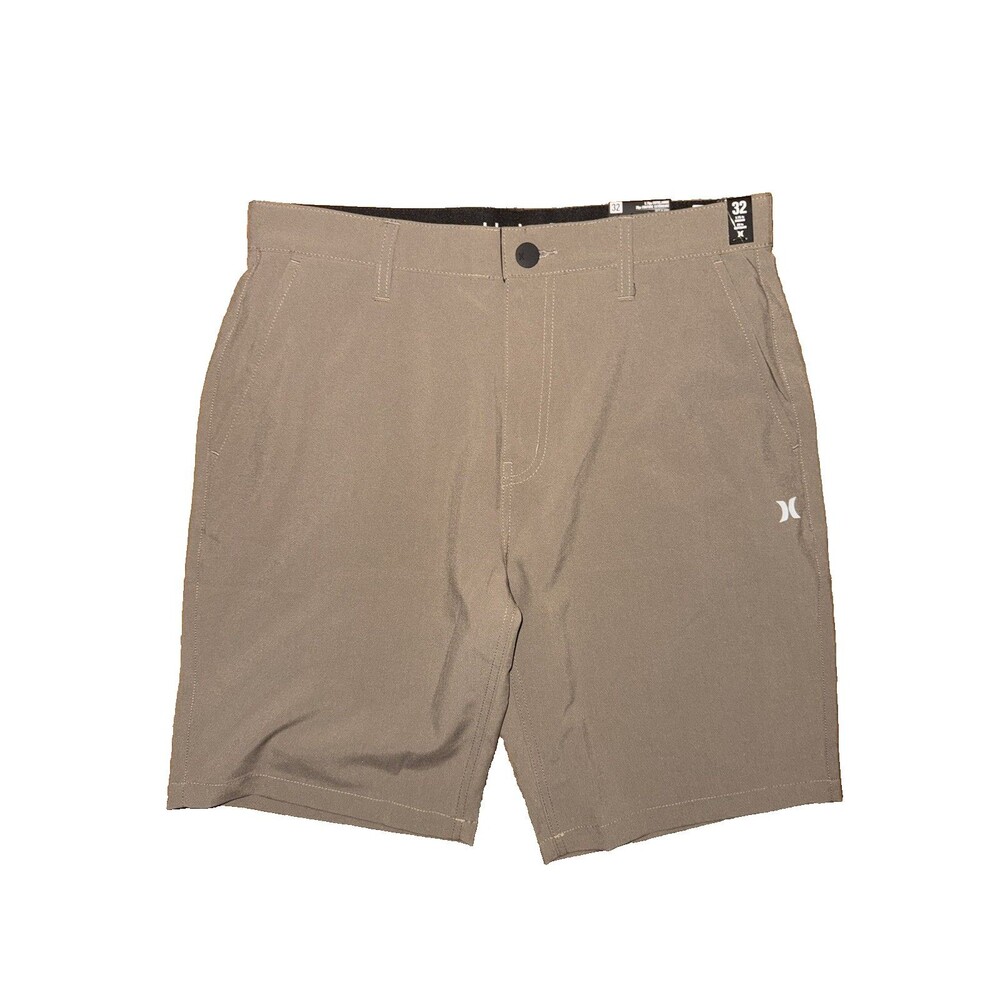 Hurley Hybrid Walkshort Stretch Mens Size 32 9.75” Inseam Khaki New With Tags